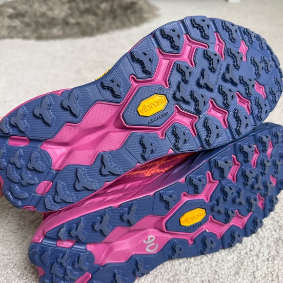 Hoka One Sneakers - Coral and Navy - Picture 5 of 6